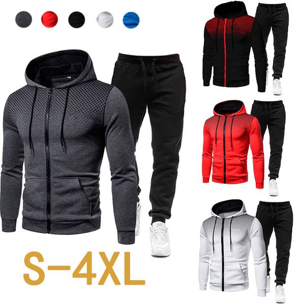 Herren -Tracksuits Casual Tracksuit Frühling Herbst Herbst Fashion Men Jacke und Jogginghose Zwei Stücke Sets Sportswear Plus Size Clothing für männlich 221130