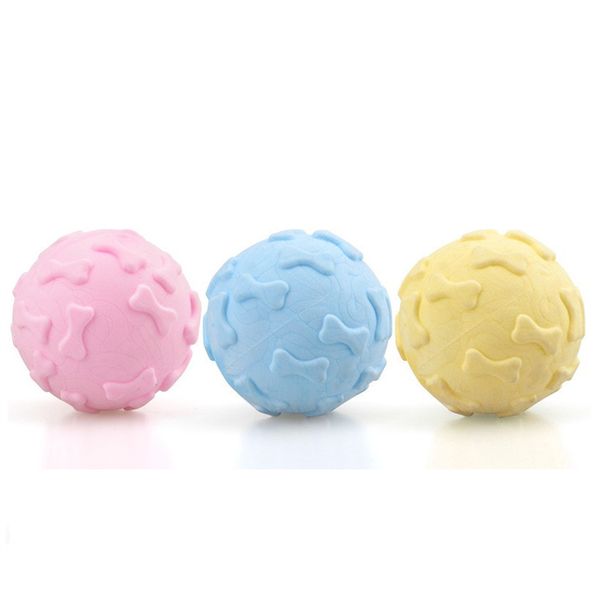 TPR Foam Ball Dog Chew Toys нетоксичные резиновые игрушки игрушки маленькие собаки очистка зубов интерактивная игра Pet Supplies MJ1196