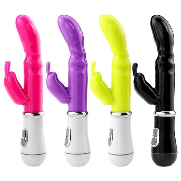 Vibradores 12 Velocidade 2 em 1 Power Bunny Vibrator CLITORLULADOR DUPLOGEM GSPOT GSPOT MASSAGER Feminino Toys Femininos Masturbadores Shop 221130