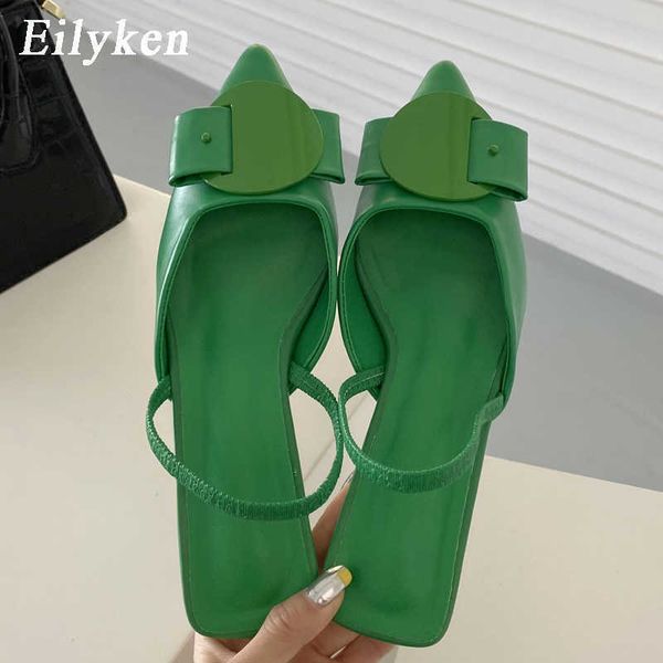 Kleid Schuhe 2022 Neue Frauen Pumpen Sandalen Dünne Niedrigen Absatz 4 cm Damen Mode Spitzschuh Flache Slingback Pantoletten Kleid Schuhe 221130