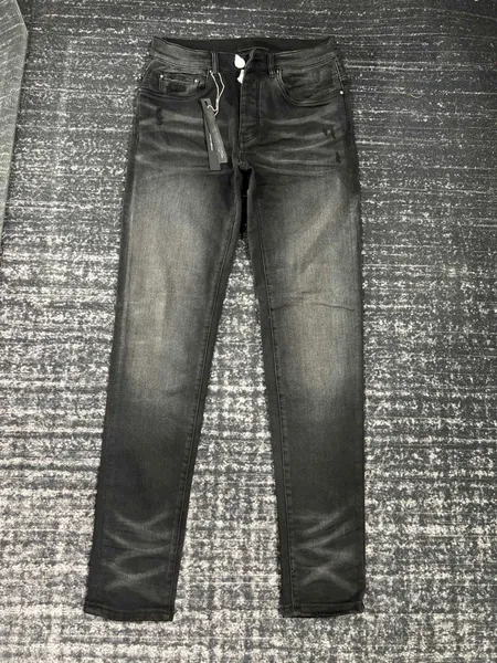 2023 Mode Skinny Herren Jeans Hosen Lange Zerstören Sie die Steppdecke Ripped Straight Schwarz Motorrad Loch Designer Jean Herren Designer Kleidung