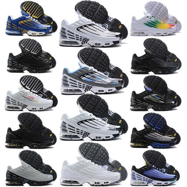 2024 Scarpe da corsa Trekking Sport Sneakers Triple Nero Bianco Lupo Grigio Arancione Paracadute Pack Radiante Rosso Cremisi Fantasma Verde Viola Tn Plus 3