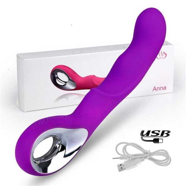 Giocattolo del sesso Massaggiatore Vibratori Giocattoli delle donne Dildo Giocattolo del sesso Prodotti di vibrazione Spina USB Vagina Clitoride Punto di g Masturbazione Vibrador Feminino