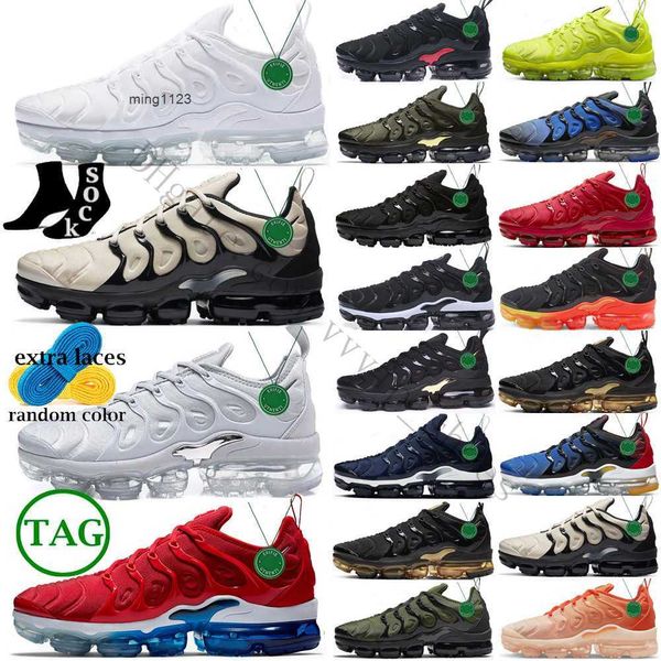 2023 Cool Grey TN Plus Scarpe da corsa Uomo Donna taglia 47 us 13 Cherry Tns White Blanche Atlanta University Blue Triple Red Creamsicle Rough Green