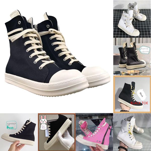 Botas de lona feminina Botas respiráveis ​​Botas pretas no tornozelo branco para menina