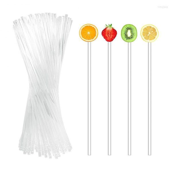 Bakeware Araçları 100 PCS Çikolatalı Şeker Şeker LOLLYPOP DIY Kalıp Aracı Akrilik Lolipop Sopa Güvenli Kek Sucker Sticks Mutfak Gadget Setleri