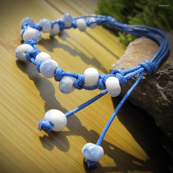 Strand 2022 Плетение синих браслетов браслеты для женщин DIY безделушки женские творческие любители керамики