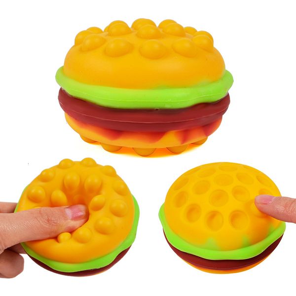Dekompressionsspielzeug Squishy Hamburger Fidget s Burger Stressball Silikon Squeeze Sensory Kindergeschenk 221129
