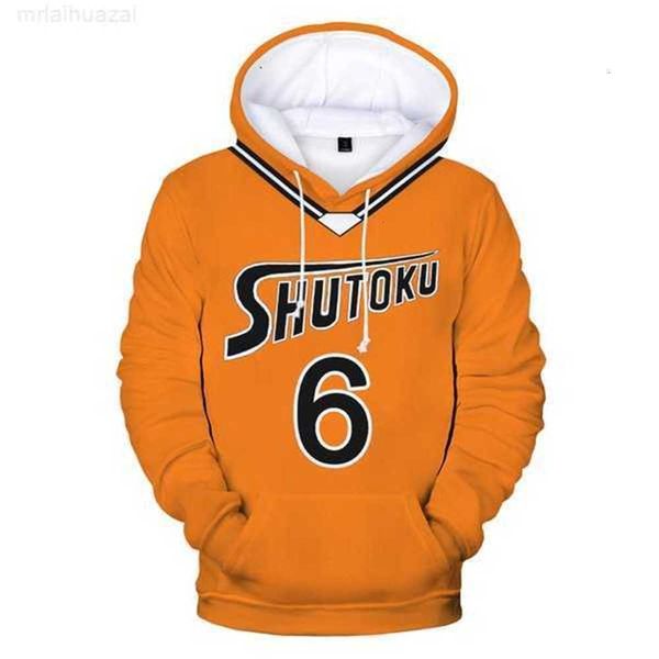 Moletons com capuz masculinos Anime Kuroko No Basket Basuke Cosplay Traje Seirin Uniforme escolar Tetsuya Kagami Taiga Unissex 3d Sweatshirtswubu