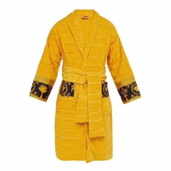 Altri Designer di abbigliamento Cotone Uomo Donna Accappatoio Sleepwear Abito lungo Lettera Stampa Coppie addensare Sleeper Robe Camicia da notte Inverno Caldo Pigiama unisex 5 colori