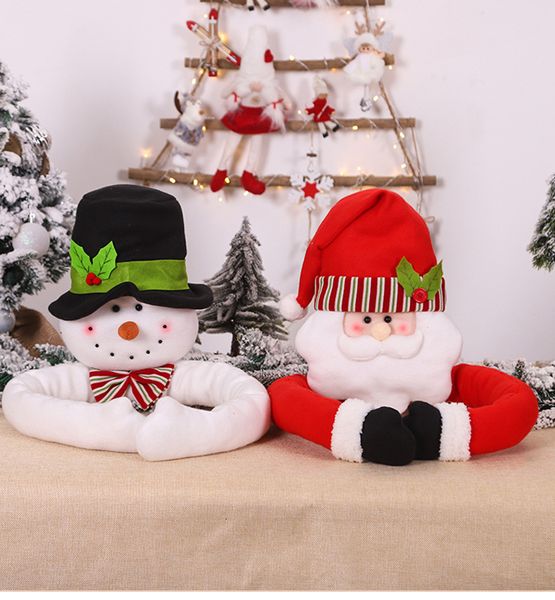 Decorazioni natalizie Buon Babbo Natale Pupazzo di neve Albero Topper per la casa Ornamenti natalizi Pendenti pendenti Regali 221130