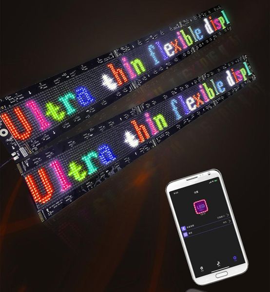 M￳dulos de 1 metro USB Bluetooth RGB Program￡vel Flex￭vel Flure