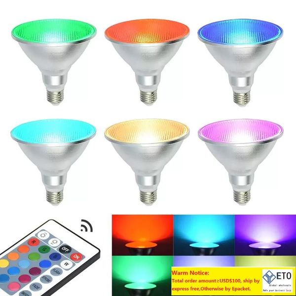 Lampadina LED RGB Proiettore Lampada da esterno impermeabile dimmerabile che cambia colore Lampada da prato con telecomando per le vacanze