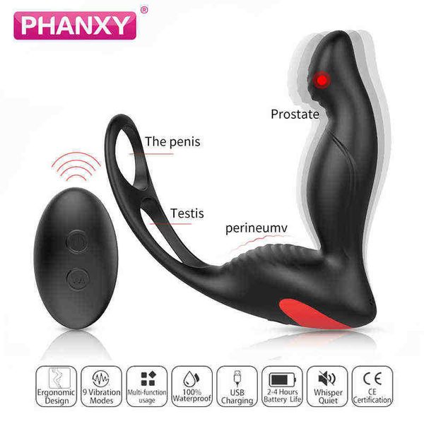 Nxy vibratori sesso Phanxy stimolatore della prostata maschile vibratore Ual coppie articoli gay adulto angolo masturbatore spina anale 1109