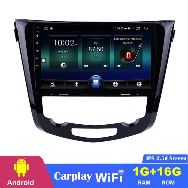 10-Zoll-Auto-DVD-Radio-Player HD 1080P Touchscreen-Audio-Stereo-Video für Nissan QashQai X-Trail 2013-2016 Head Unit GPS-System