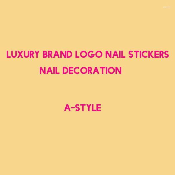 GREST PRESENTE 1PCS Big Brand Nail Stickers Sports Manicure Nails Polish Design Film Decoration