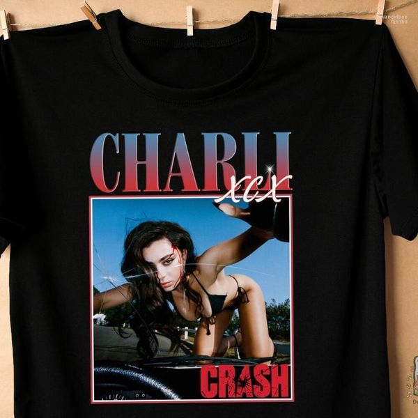 Camisetas masculinas camisetas masculinas Charlie xcx camisa de camisa vintage de camisa vintage