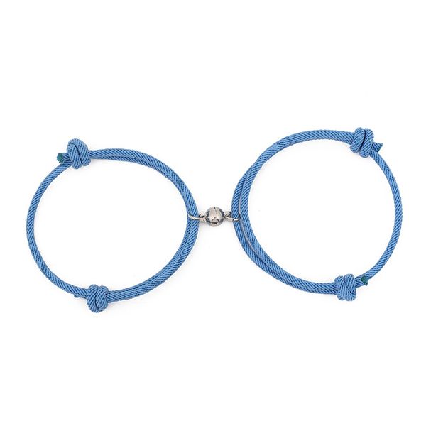 Coppia creativa Attrazione magnetica Corda a sfera Bracciale con ciondoli Amicizia Uomo Donna Gioielli Regalo