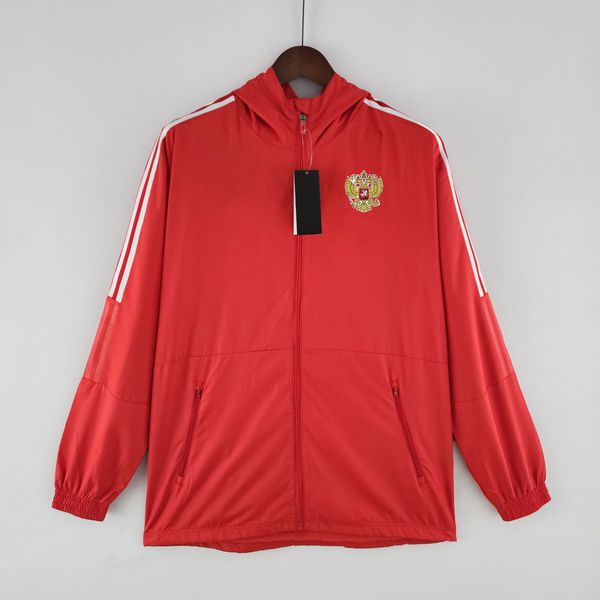 22-23 rússia jaqueta masculina lazer esporte blusão jerseys zíper completo com capuz blusões masculino moda casaco logotipo personalizado