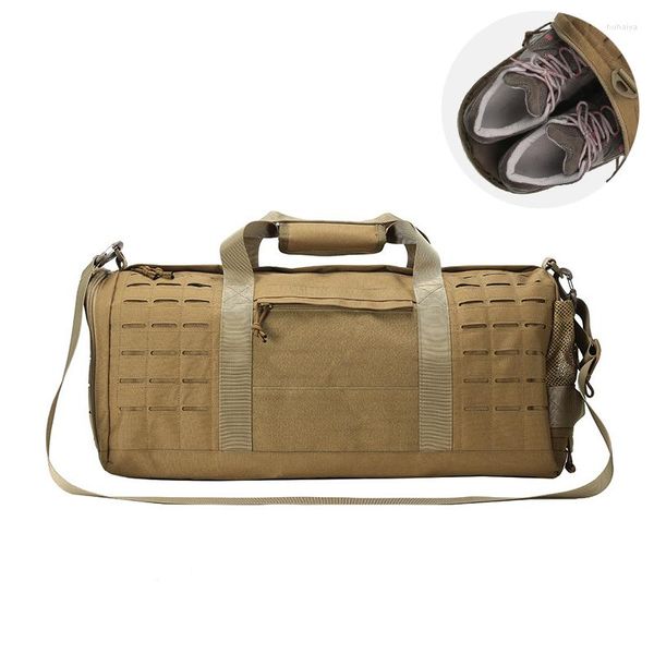 Duffel Bags Molle Gym Bag Sports Men Men Bolsas de Viagem Multifuncionais ao ar livre Mulheres caminham escalada ombro tático Military Tactical