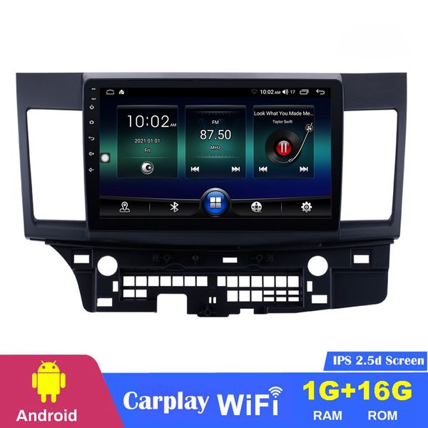 Lettore di navigazione GPS per auto DVD Radio Unità principale Android da 10,1 pollici per Mitsubishi Lancer-ex 2008-2015 Auto Stereo