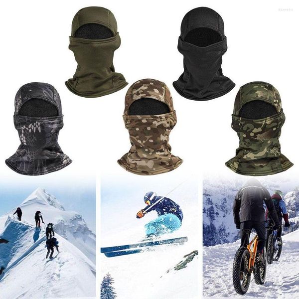 Caschi da moto Ciclismo Maschera per il viso Cappuccio per sport all'aria aperta Copricapo a copertura totale Passamontagna invernale Collo antivento Scraf Copricapo da equitazione