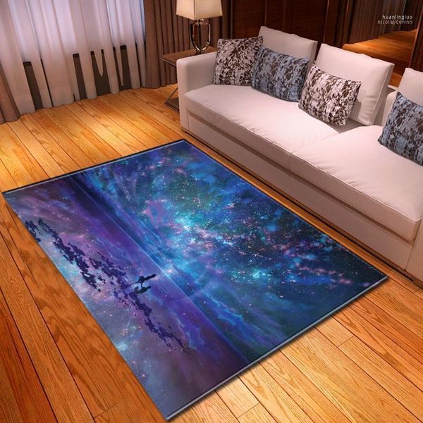 Carpetes Universo Space Universo Planeta para Crianças Brinquedas de Flanela Soft Decoram Rugs Room Plano Home Game