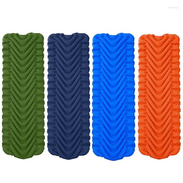 Outdoor-Pads Y8AE Tragbare aufblasbare Matratze Campingmatte Ultraleichte wasserdichte faltbare Kissen Isomatte