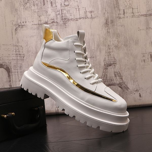 Свадебные классические платья для вечеринки Fashion Shoes Business Italy High Top Белый холст повседневные кроссовки.