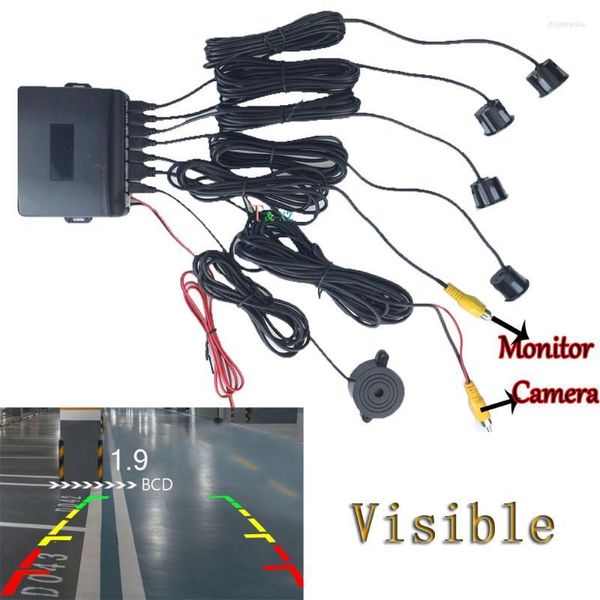Auto Rückfahrkameras Kameras Parksensoren 2022 Original Visible Sensor 4 Videosystem für Monitorkamera Blind Safe Parktronic