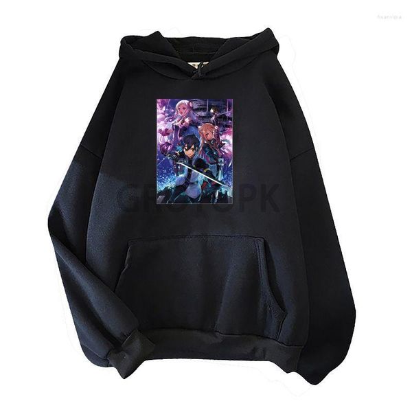 Herren Hoodies Sword Art Online Cool Anime Fashion Pullover Übergroßes Sweatshirt Langärmelige modische Tops für Männer und Frauen