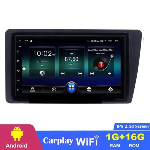 Android 10 Car DVD estéreo MP5 Player Auto Video Radio para Honda Civic 2001-2005 Mirror Link USB WiFi Support SWC 1080p