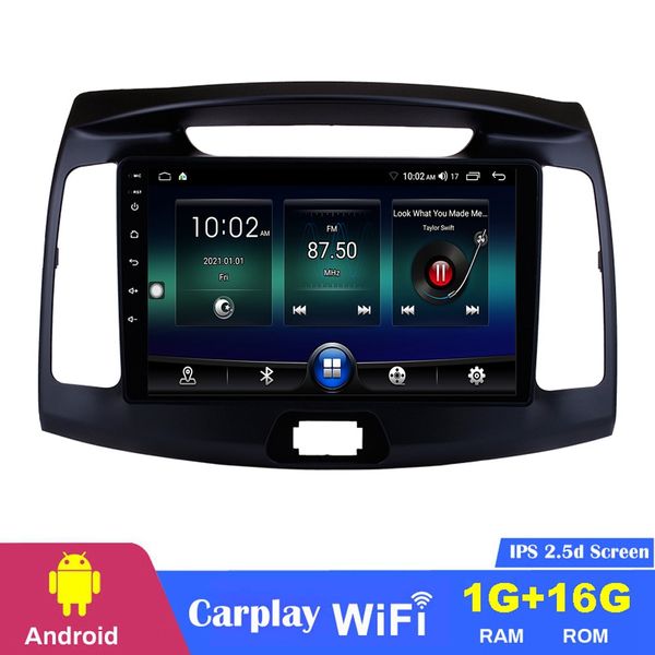 CAR DVD GPS Navigasyon Hyundai Elantra için Multimedya Radyo Oynatısı 2011-2016 WiFi Destek SWC 9 inç Android 10 HD Dokunmatik Ekran