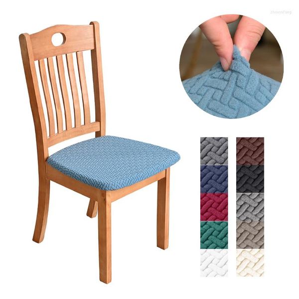 Sandalye, yemek odası ofisi için t-şekilli jakard yastık kapağı kapakları ev yuvarlak yıkılabilir yıkanabilir anti-tenti koltuk