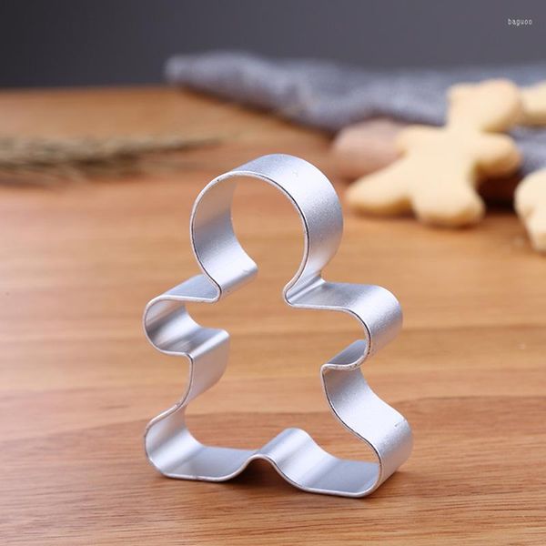 Backformen 1 stück Weihnachten Cookie Cutter Werkzeuge Aluminium Lebkuchen Männer Geformt Keks Form Küche Kuchen Dekorieren