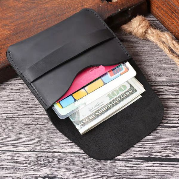 Vintage couro genuíno dos homens designer moedas bolsas masculino estilo curto moda casual zero cartão carteiras no279
