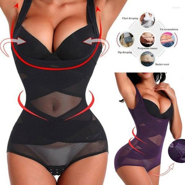 Intimo modellante da donna L-3XL da donna Plus Size Body Shaper Tuta Corsetto Vita Trainer Shapewear Underbust Tummy Cincher