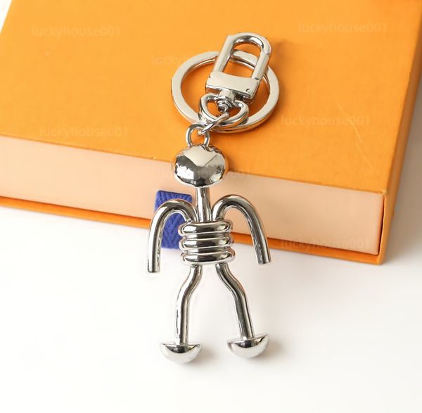 Neue Luxus Charm Alien Schlüsselanhänger Liebhaber Auto Schlüsselanhänger Edelstahl Retro Herren Damen Geldbörse Anhänger Liebhaber Schmuck Zubehör Party Geschenk