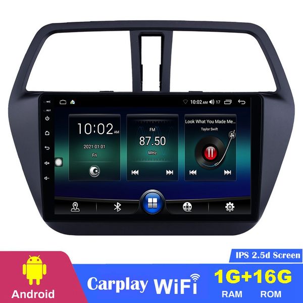 HD Touchscreen Car DVD-радиопроигрыватель на 2014-2017 гг. Suzuki S-Cross SX4 с USB Wi-Fi Support SWC 1080p DVR Android 10 9 дюймов