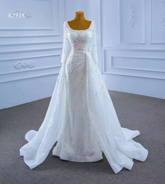 A-Linie Brautkleider Luxuriöses, elegantes Spitzen-Brautkleid SM67334