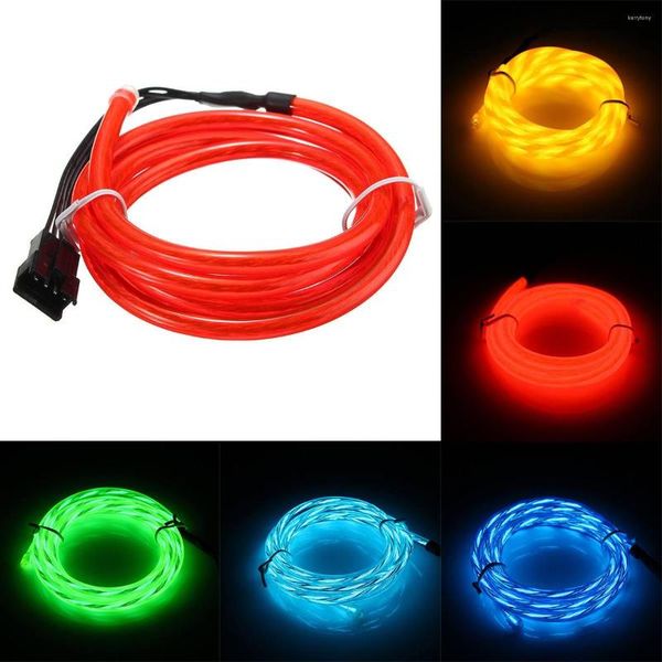 Tiras 100 cm de led de tira de led de 100 cm de luminagem neon iluminador de cabo de arame de corda para festa de decoração de carros