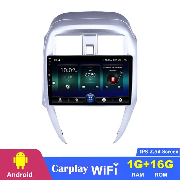 Android Car DVD Radio Multimedia Player para 2015-Nissan Old Sunny com WiFi USB Aux 10,1 polegadas