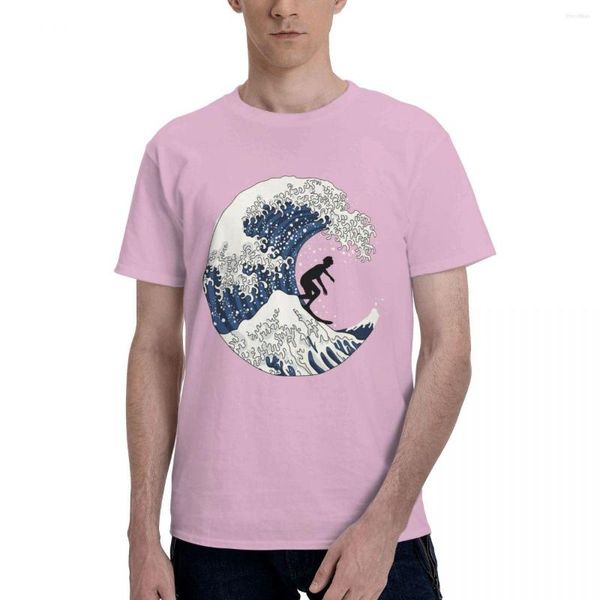 Мужские рубашки The Great Surfer of Kanagawa Fashion Tee рубашка с коротки