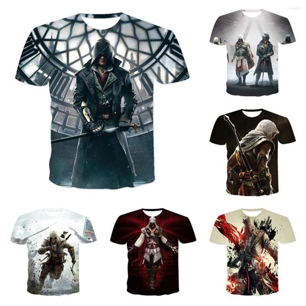 T-shirt da uomo T-shirt da guerriero Manica corta Abbigliamento anime Tshirt Qlf SUMMER TOP T-shirt lunga oversize Qualità BAMBINO 3D Oversize Uomo Plaid