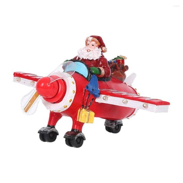 Decorazioni natalizie Aeroplano Musica Babbo Natale elettrico Giocattoli per bambini Regali Decorazioni per desktop Accessori Presente Autunno per la casa