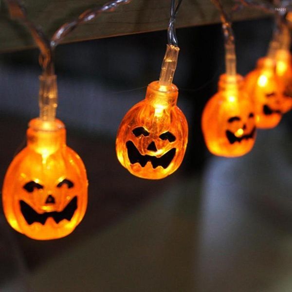 Stringhe Hi-Lumix Halloween Decorazione Zucca Fata Luce Solare Lanterne a LED per feste all'aperto Luces