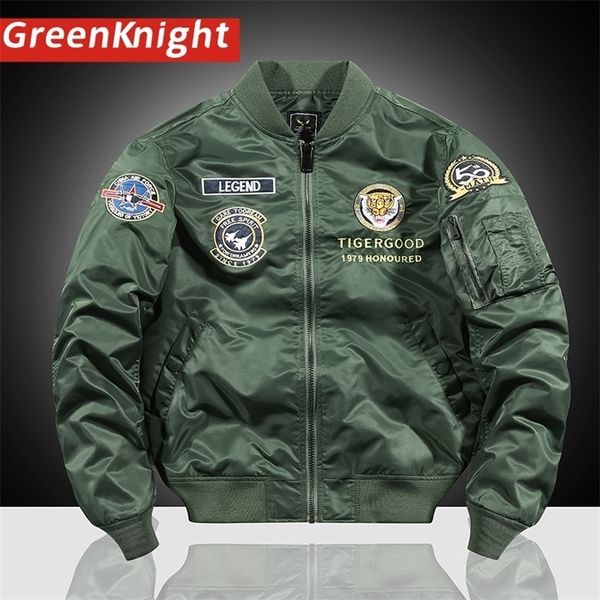 Giacche da uomo giacca cappotto di alta qualità Xiha street moto da corsa MA1 Air Force Flight tuta da baseball grande giacca a vento casual da esterno 220930