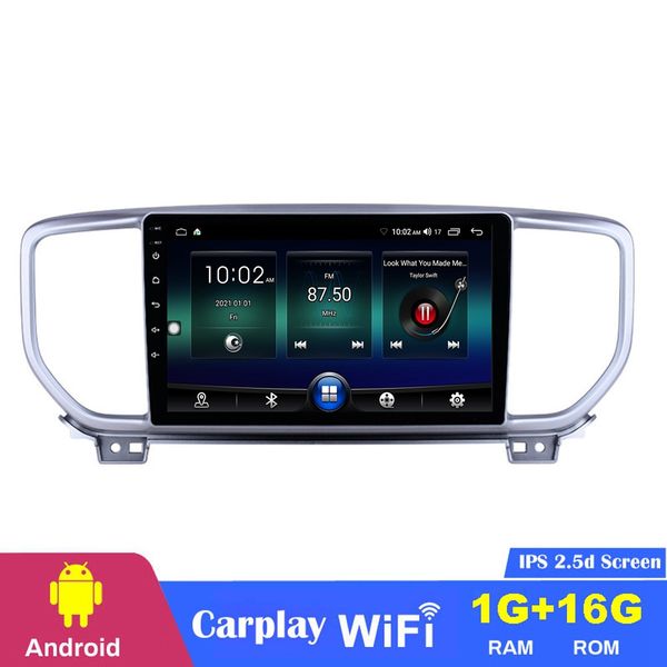 Android Car DVD Player Radio de navega￧￣o GPS de 9 polegadas com tela sens￭vel ao toque HD para 2018-2019 Kia Sportage R