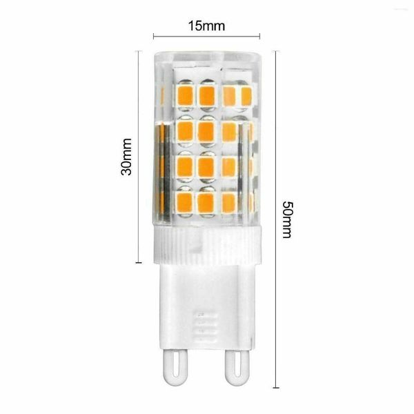 Lâmpada de cilindro G9 Lâmpada LED 6W 51LEDS AC 220V LIGHT SMD2835 Iluminação do lustre de destaque Halogênio 3000K 6500K