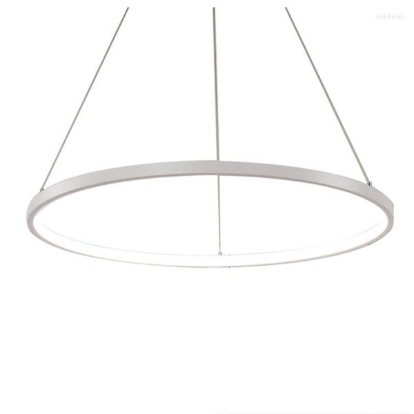 Lampade a sospensione 60cm Modern LED Personalità acrilica Lampadario rotondo creativo Lampada da soffitto Lampada da illuminazione